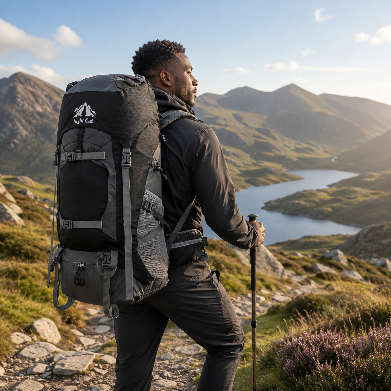 70L Night Cat Hiking Backpack