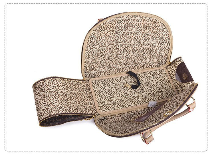 Leather Pet Travel Carrier