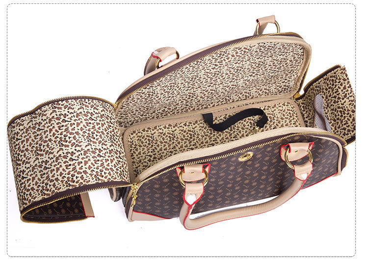 Leather Pet Travel Carrier