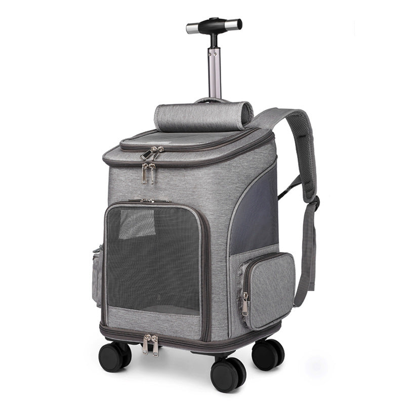 Portable traveling backpack spacious comfort pet carrier