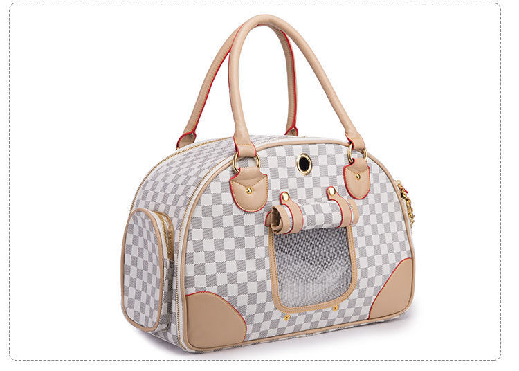 Leather Pet Travel Carrier