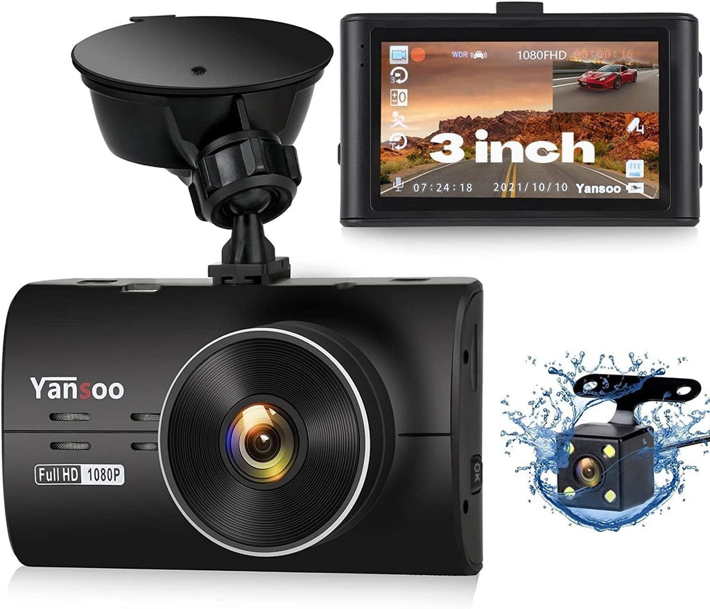 Front and Rear 1080P Full HD Dashcam