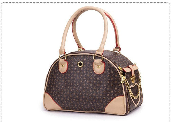 Leather Pet Travel Carrier