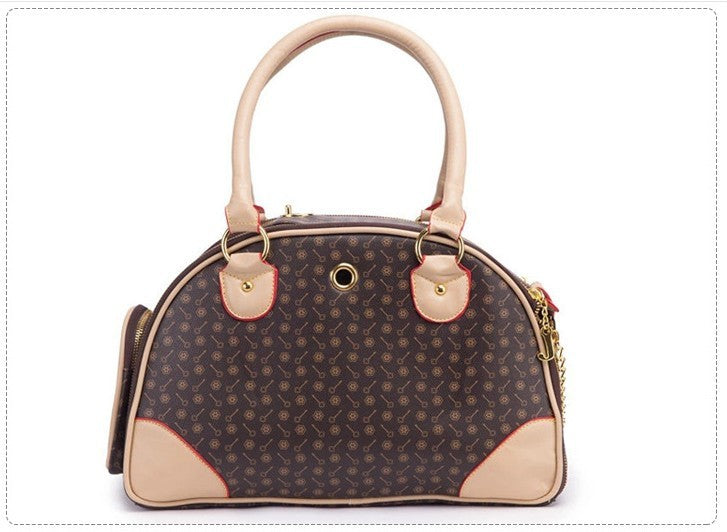 Leather Pet Travel Carrier