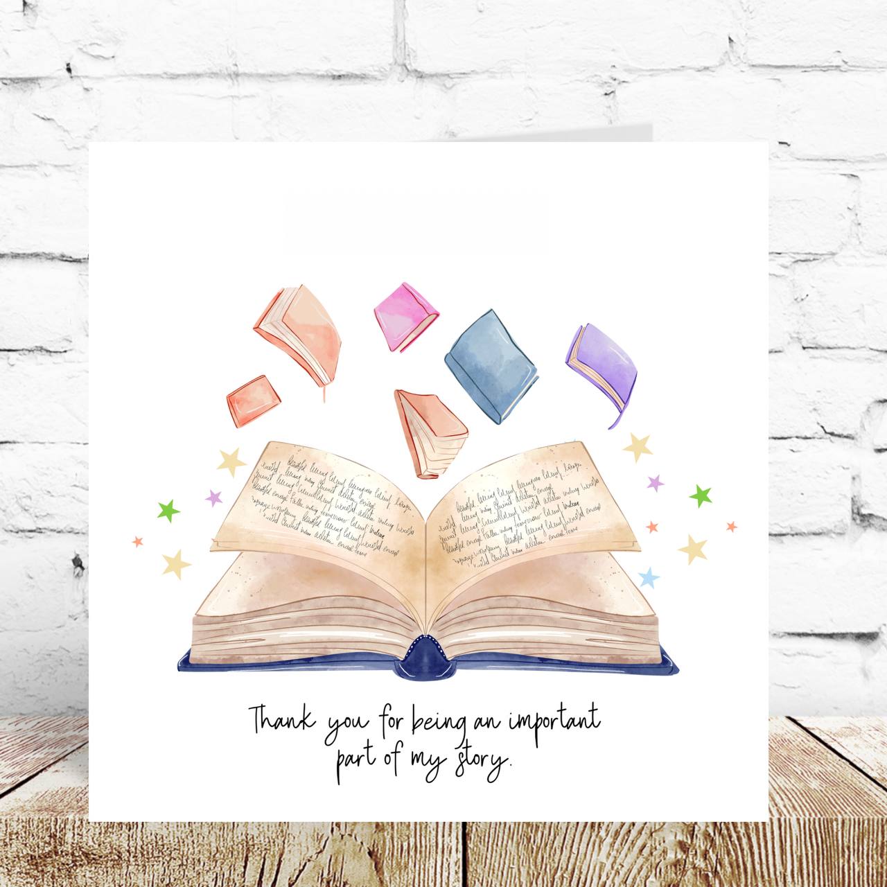 Part Of My Story Teacher Thank You Card – By Natalie Anne