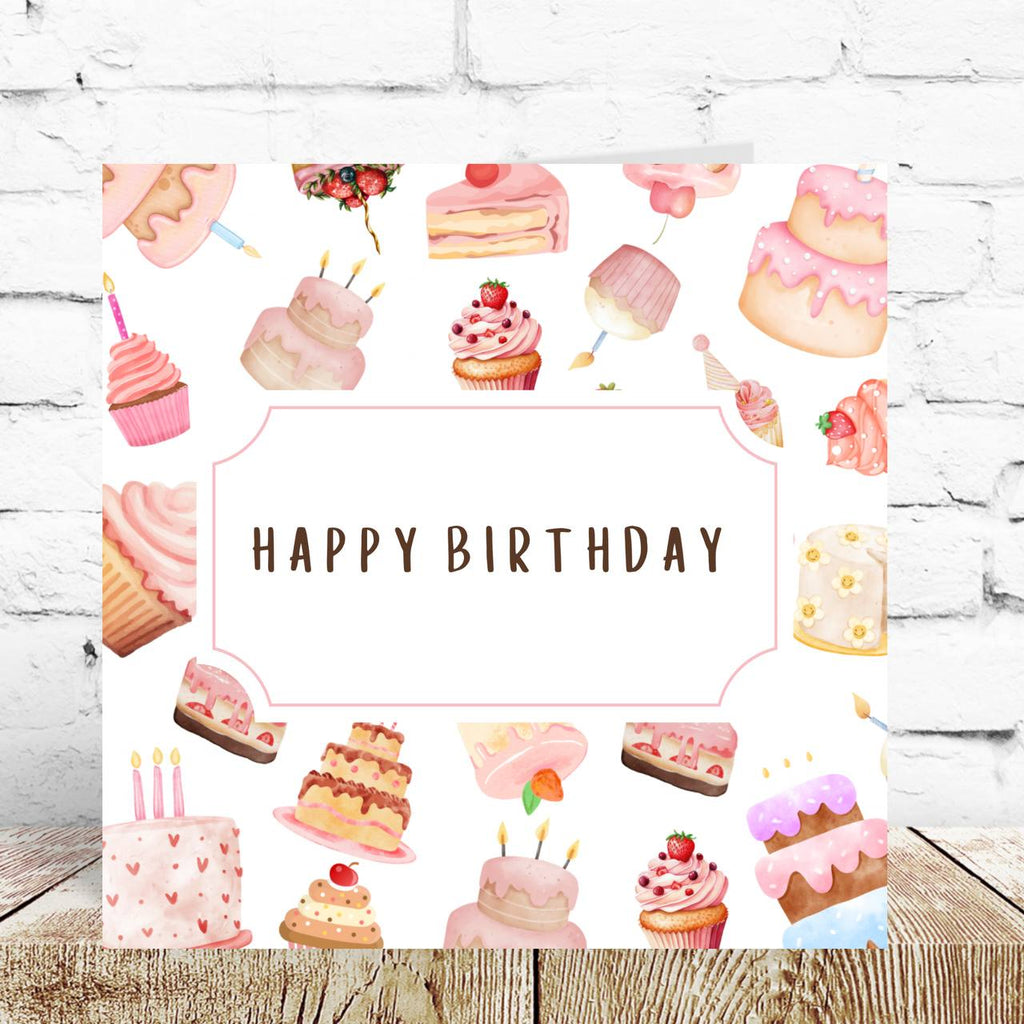 Cakes Birthday Card – By Natalie Anne