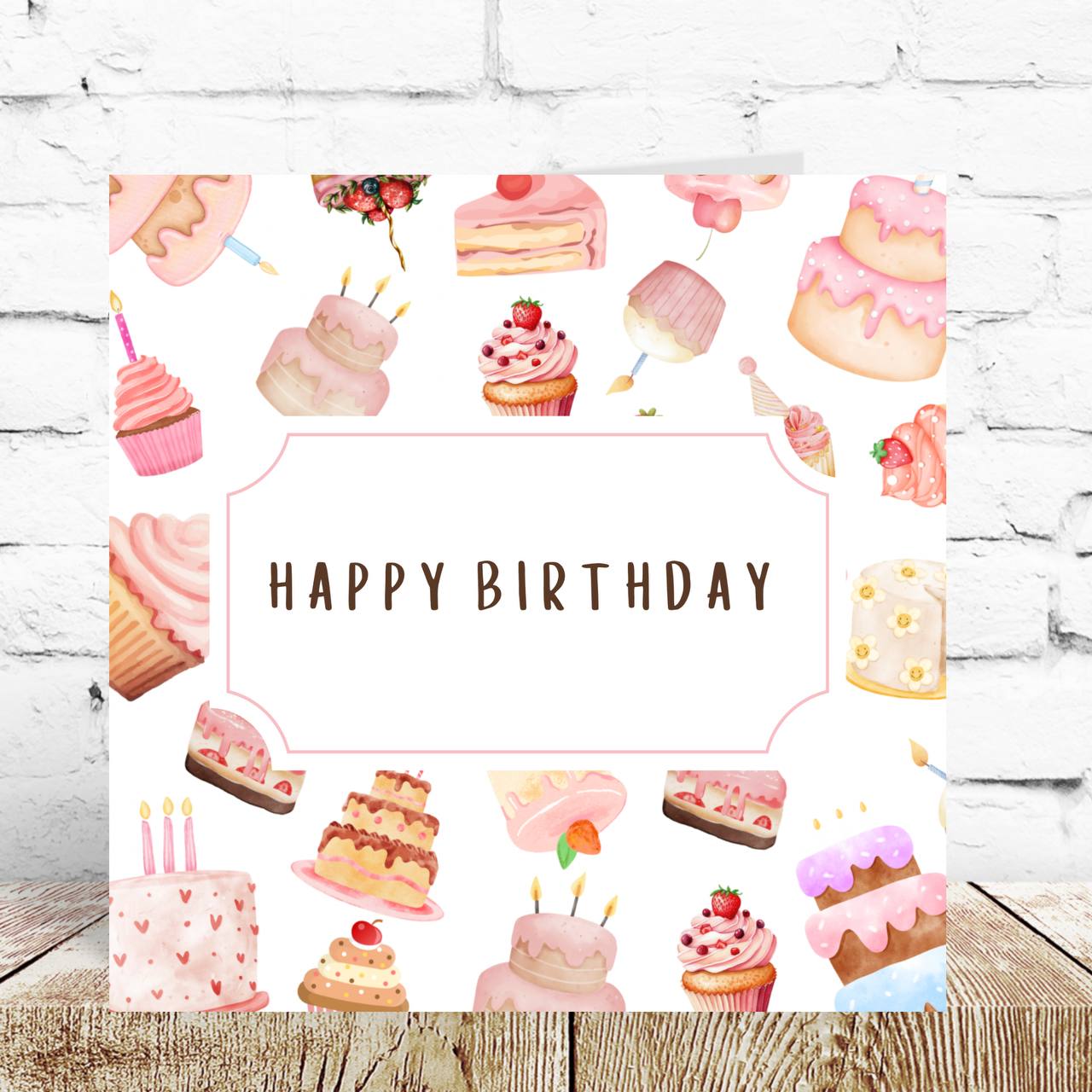 Cakes Birthday Card – By Natalie Anne