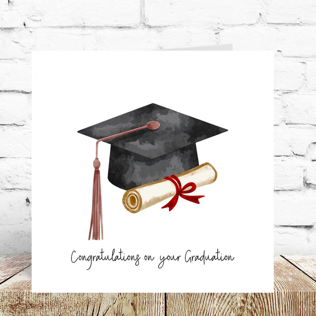 Cap Graduation Congratulations Card – By Natalie Anne