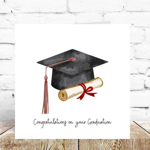 Cap Graduation Congratulations Card – By Natalie Anne