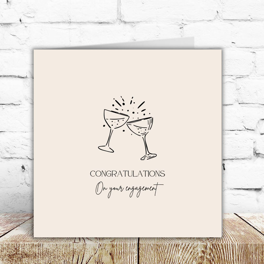Fizz Engagement Congratulations Card – By Natalie Anne