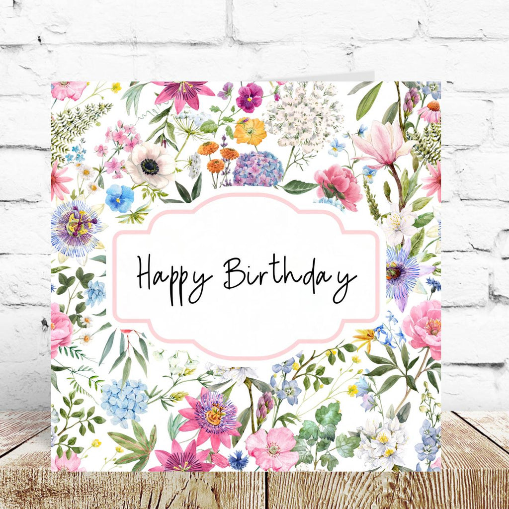 Floral Birthday Card – By Natalie Anne