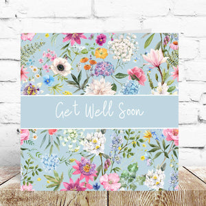 Floral  Get Well Soon Card – By Natalie Anne