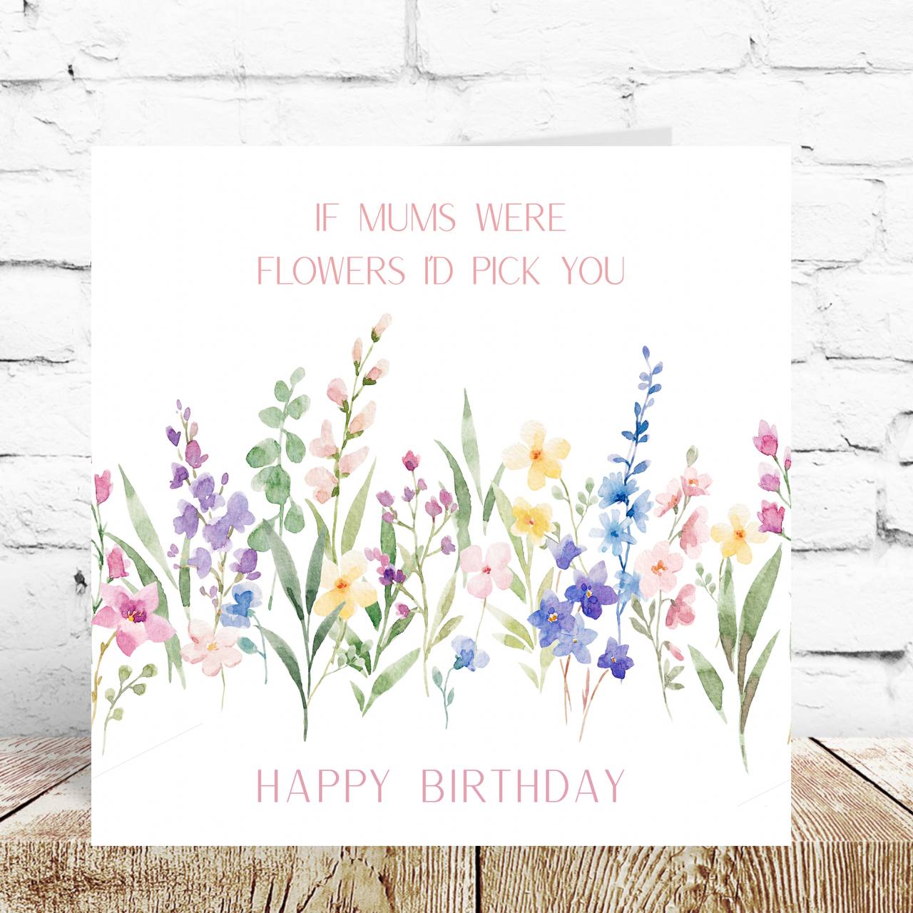 Flowers Mum Birthday Card – By Natalie Anne