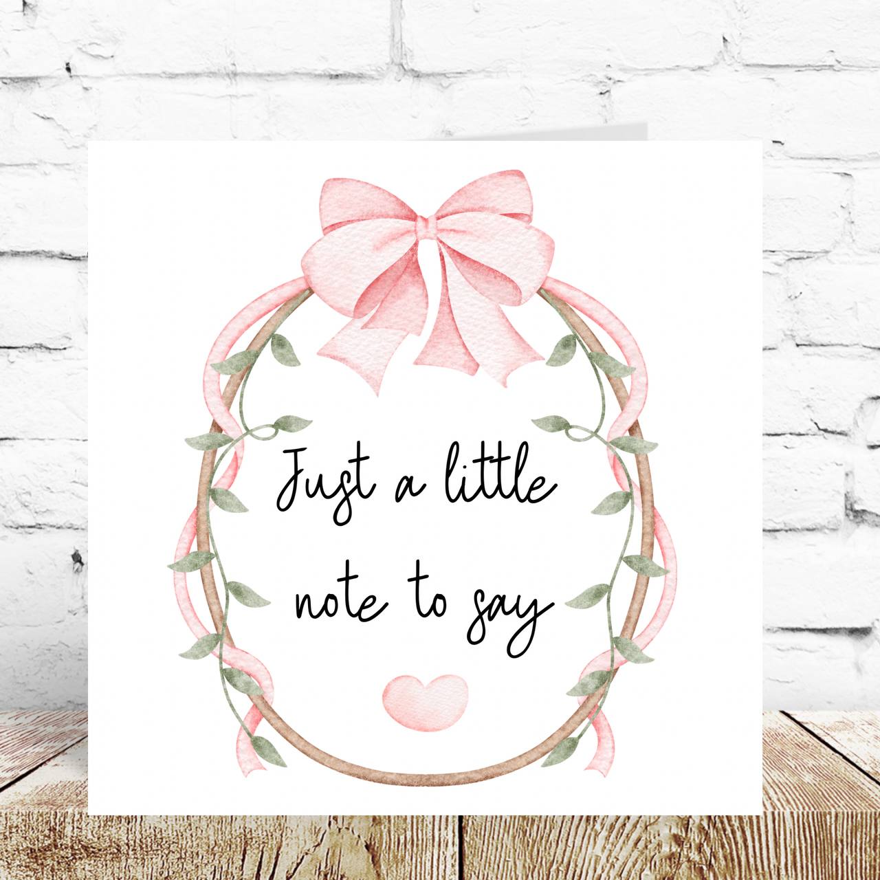 Pink Just A Little Note To Say – By Natalie Anne