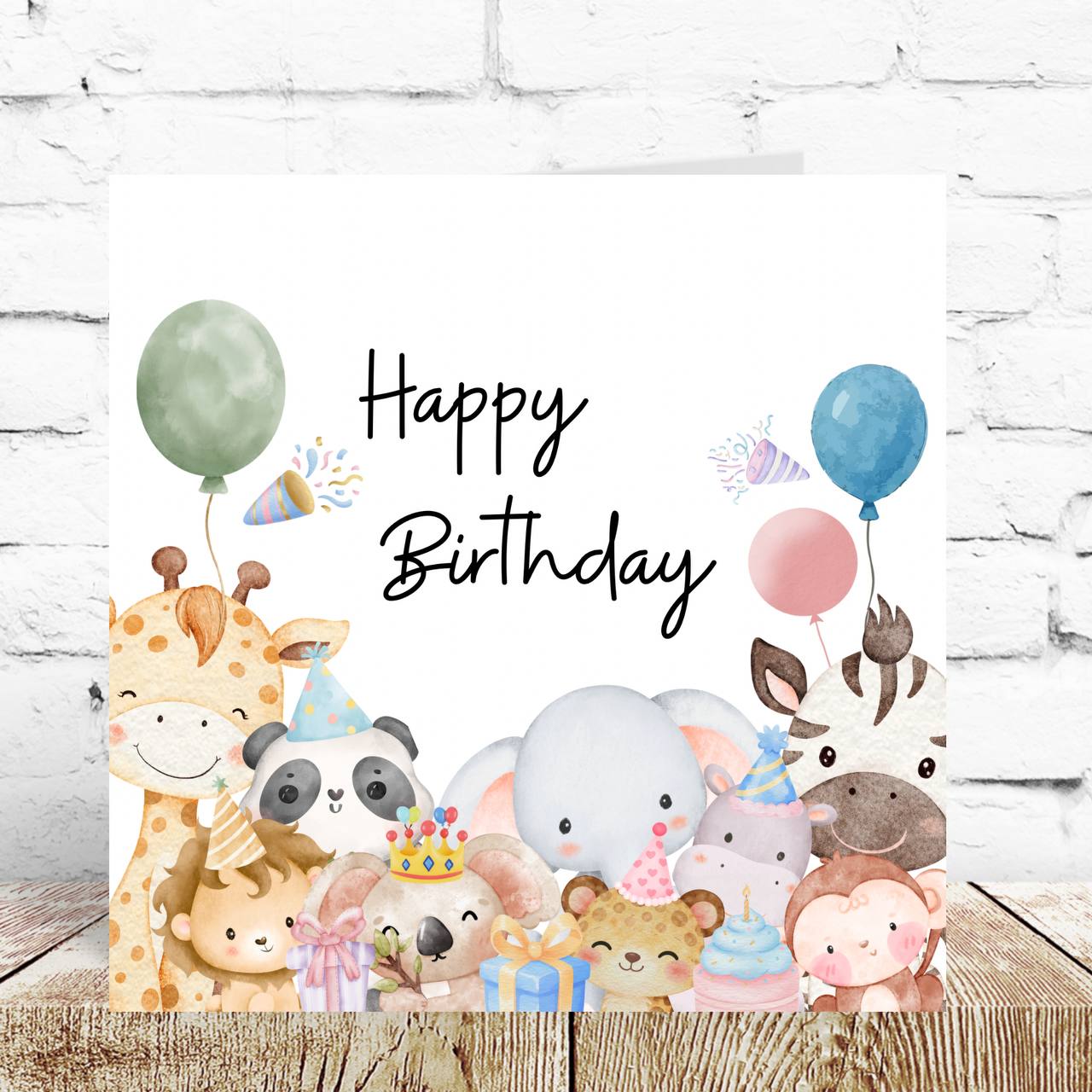 Kids Safari Birthday Card – By Natalie Anne