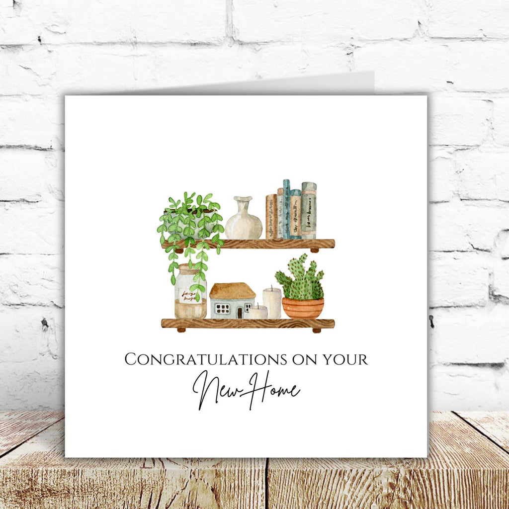 Items On Shelves New Home Card – By Natalie Anne