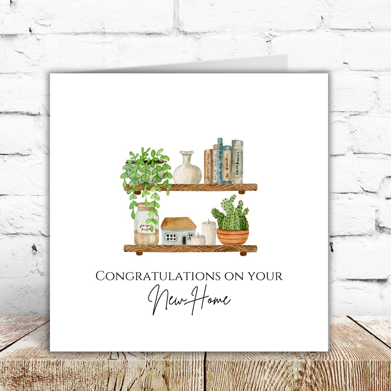 Items On Shelves New Home Card – By Natalie Anne