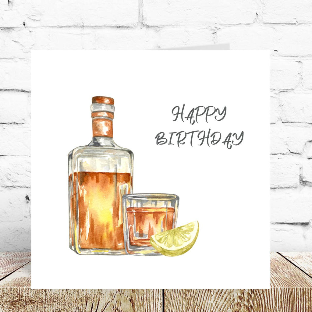 Whiskey Birthday Card – By Natalie Anne