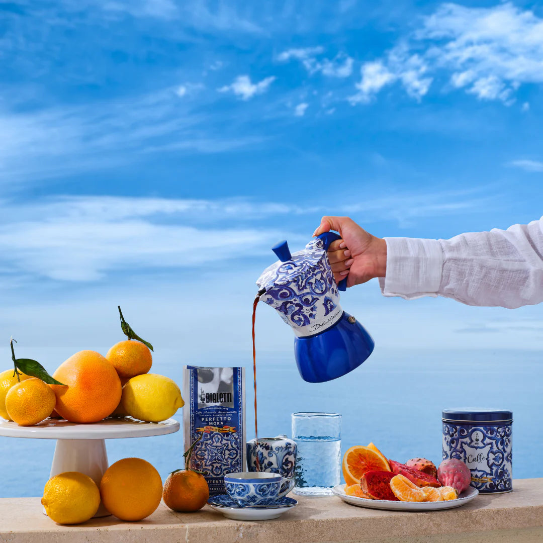 Bialetti X Dolce&Gabbana Blue Mediterranean Moka Induction