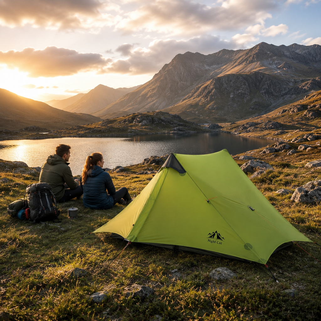 Night Cat 2 Person Ultra Lightweight Backpacking Tent
