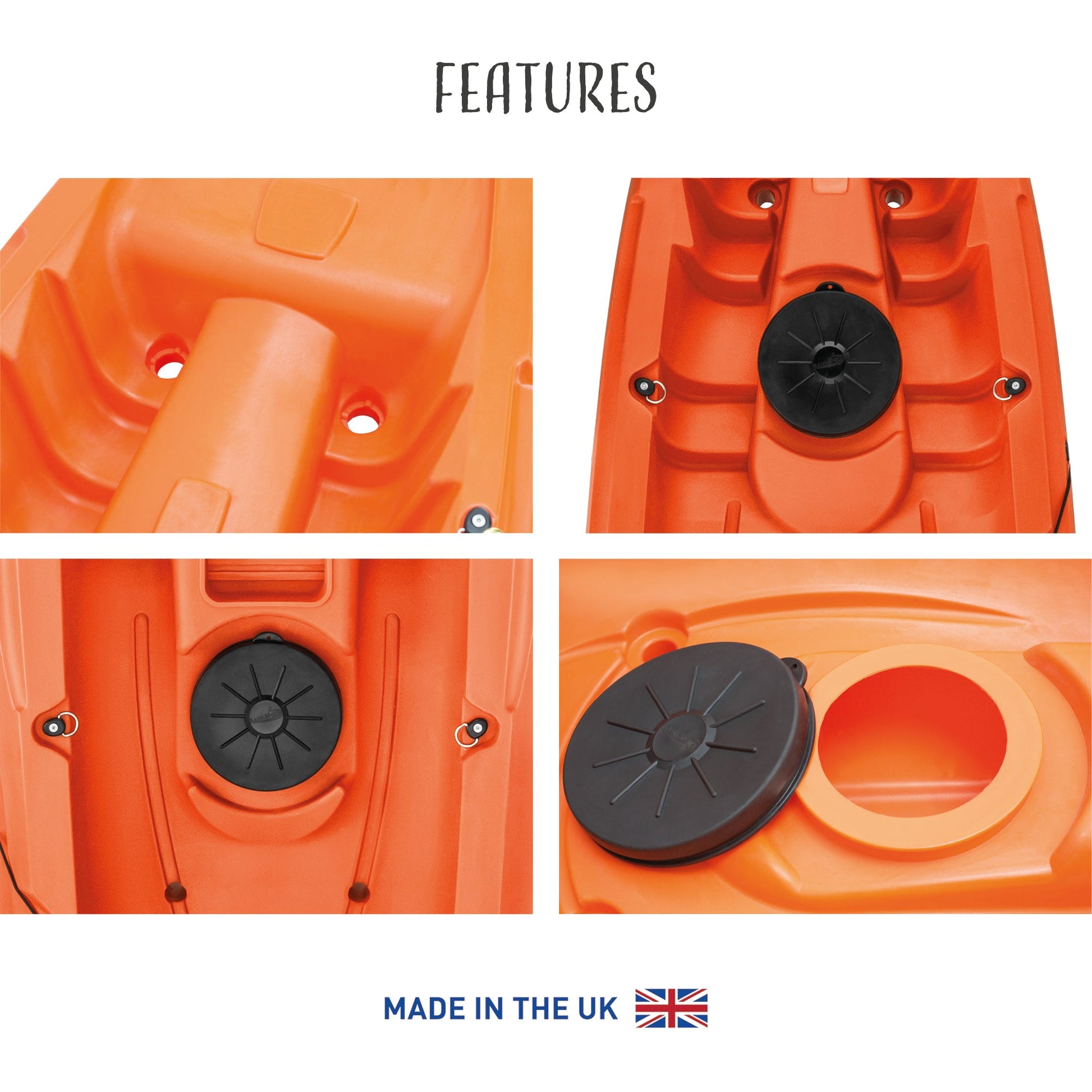 'MAHEE' Double Seater Kayak Orange Package Deal