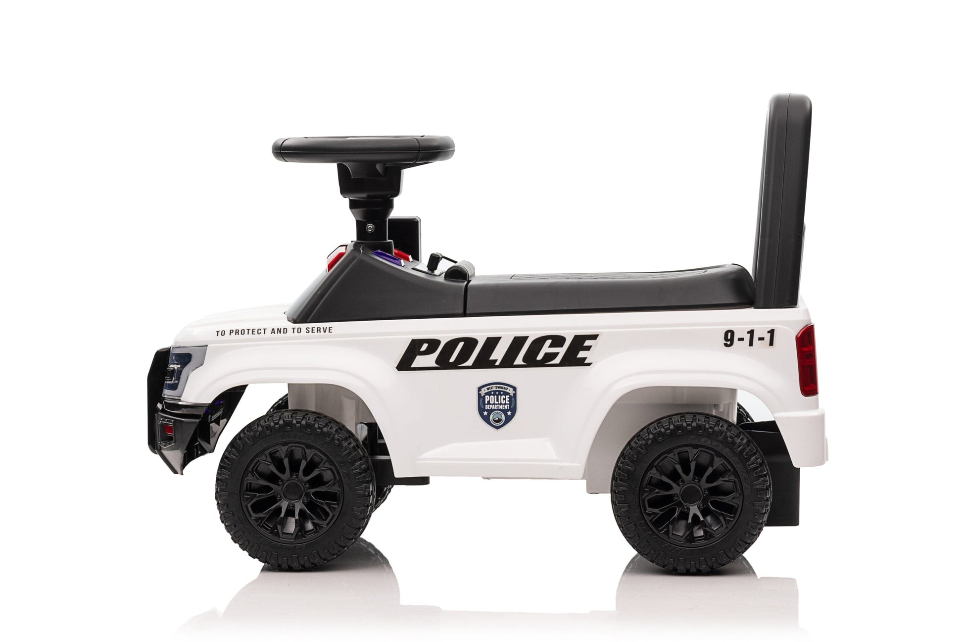 Foot-to-Floor Police Ride-On for Toddlers