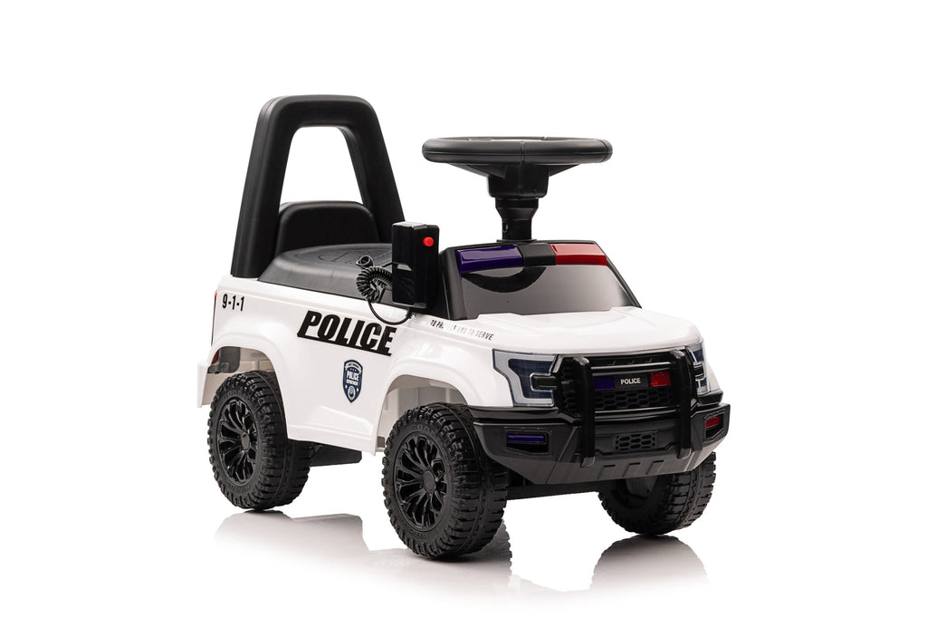 Foot-to-Floor Police Ride-On for Toddlers