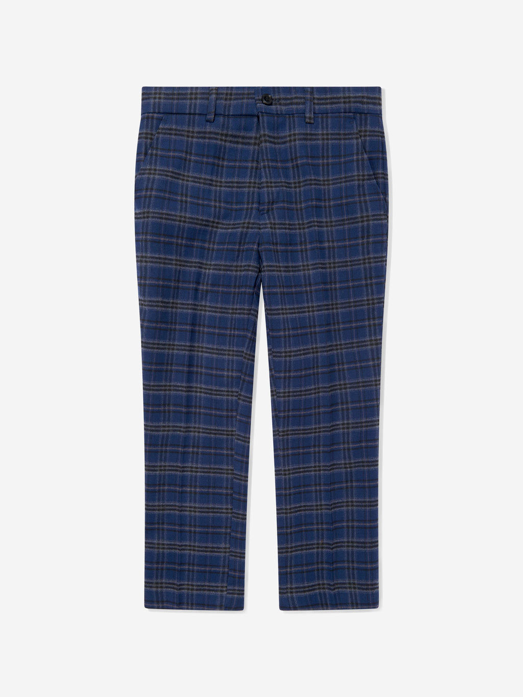SUITLAB London Boys Navy Checked 3 Piece Suit Set