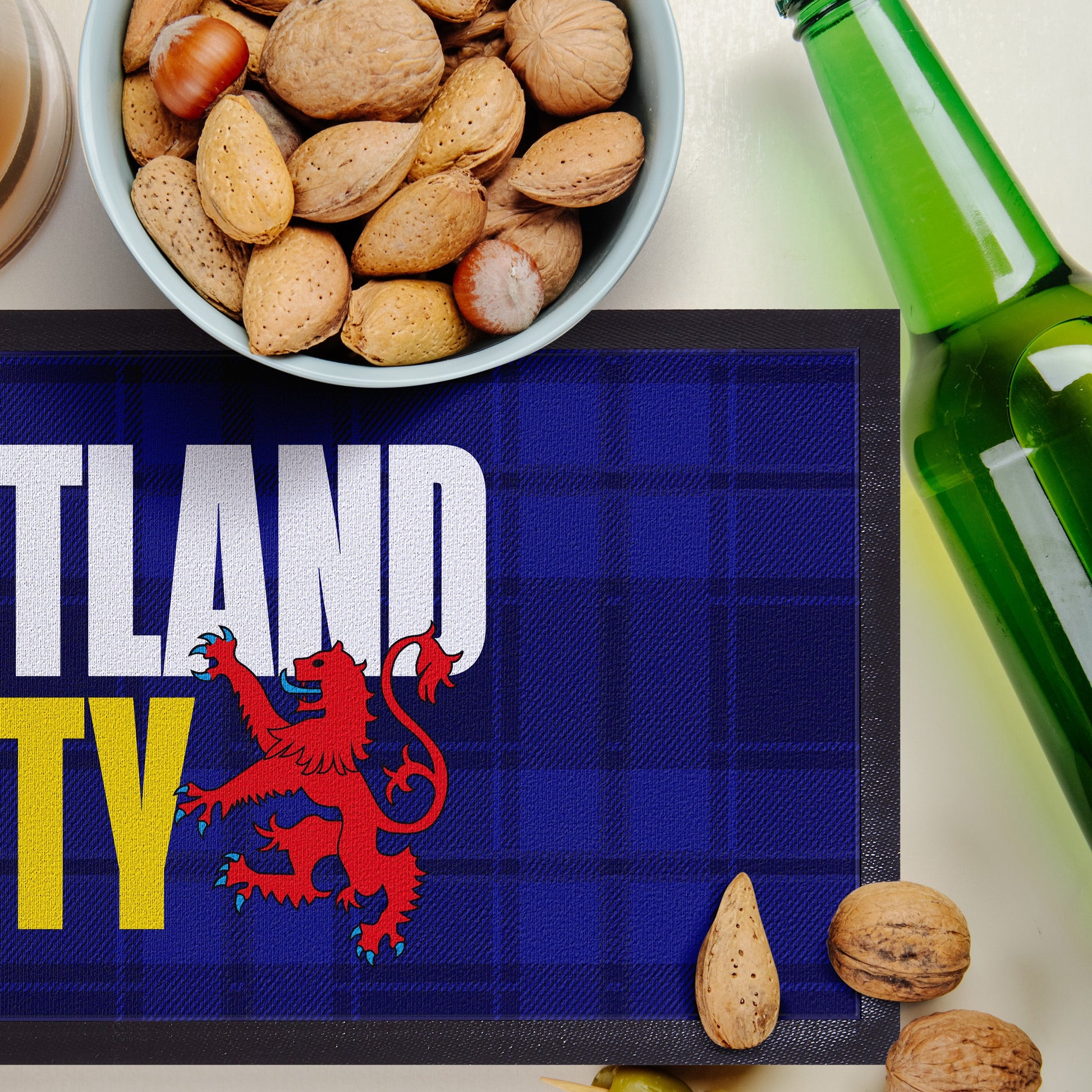 No Scotland No Party - Blue Tartan - Bar Runner