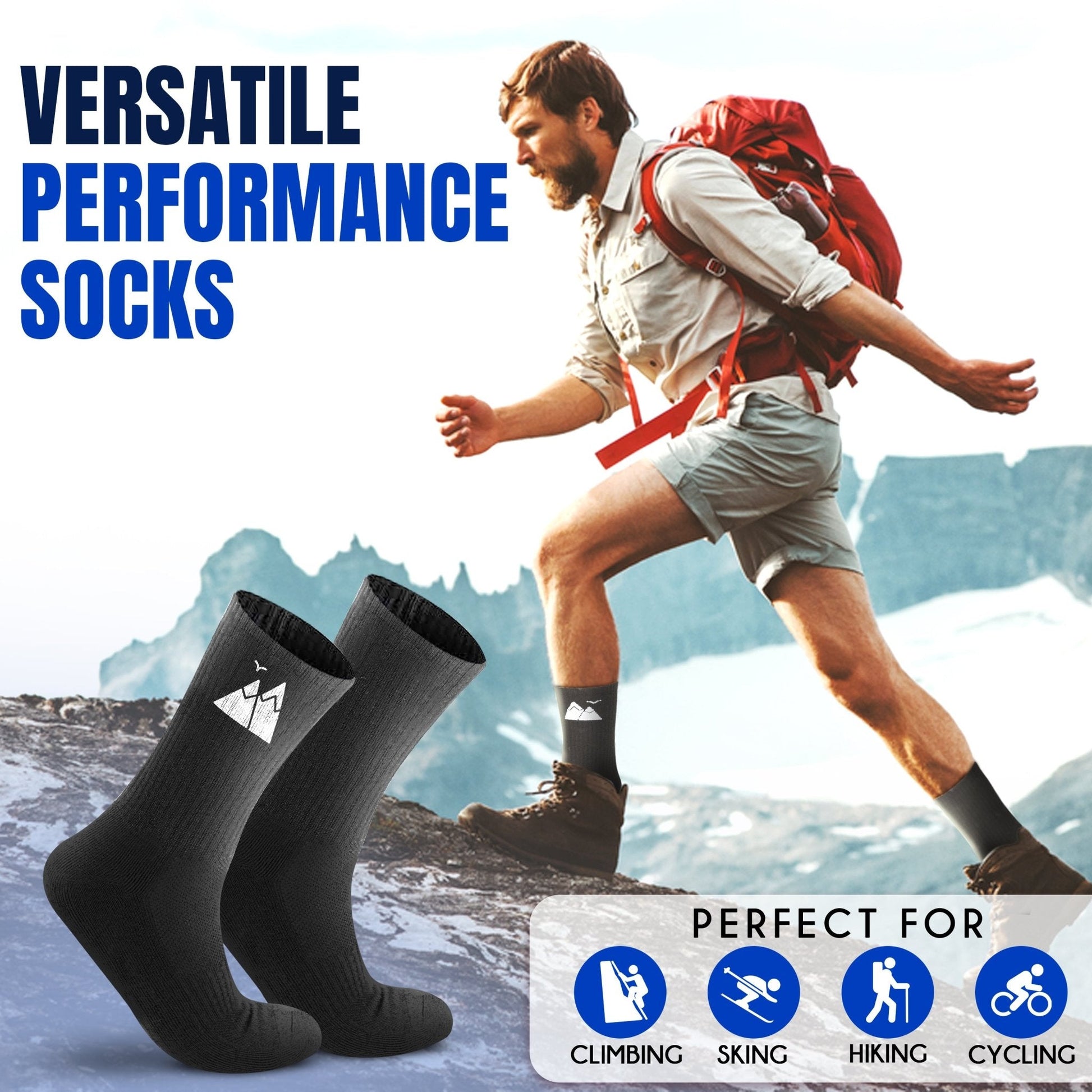 Premium Merino Wool Hiking Socks