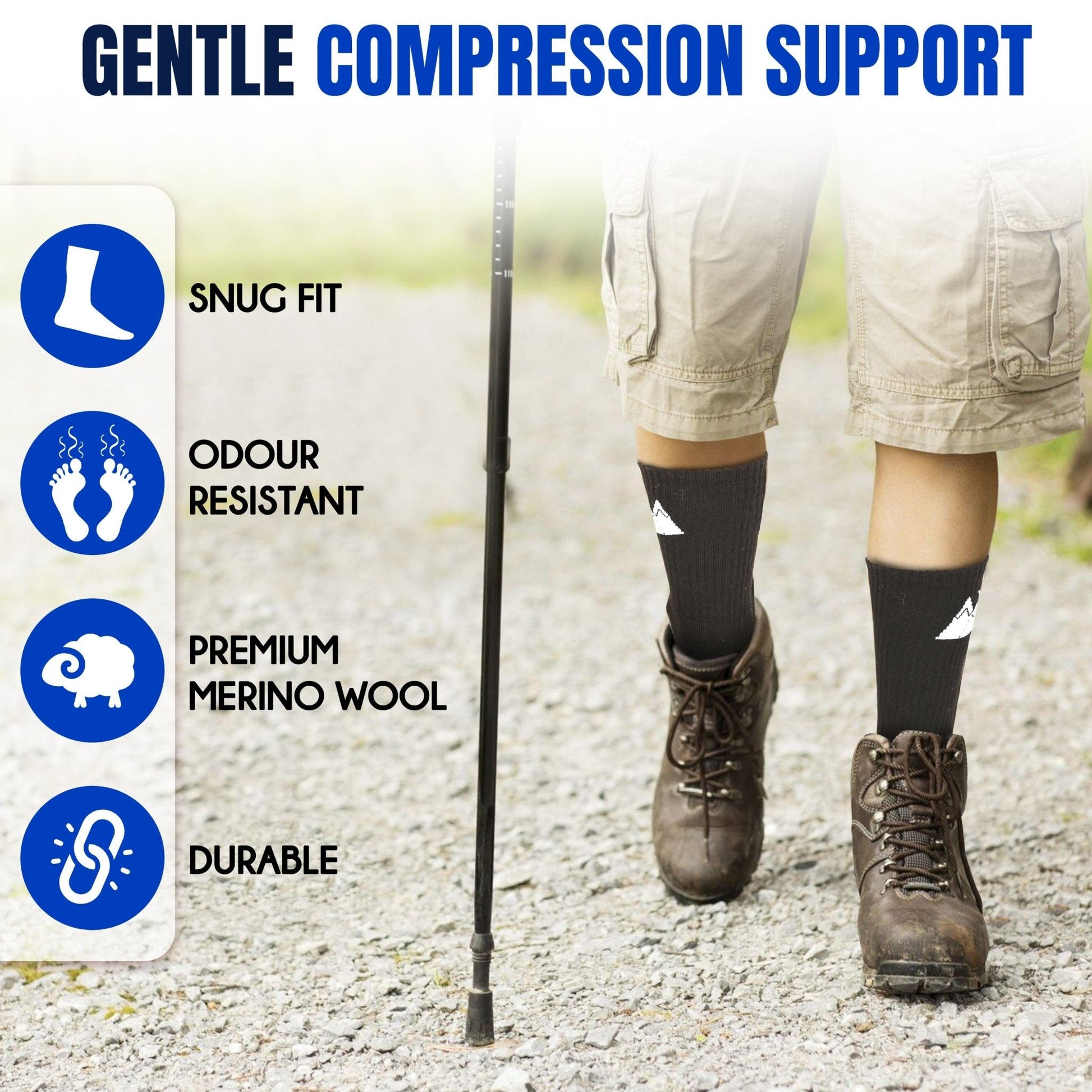 Premium Merino Wool Hiking Socks
