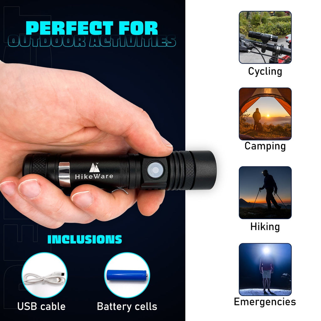 Ultra Bright LED Pocket Flashlight - 2000 Lumens
