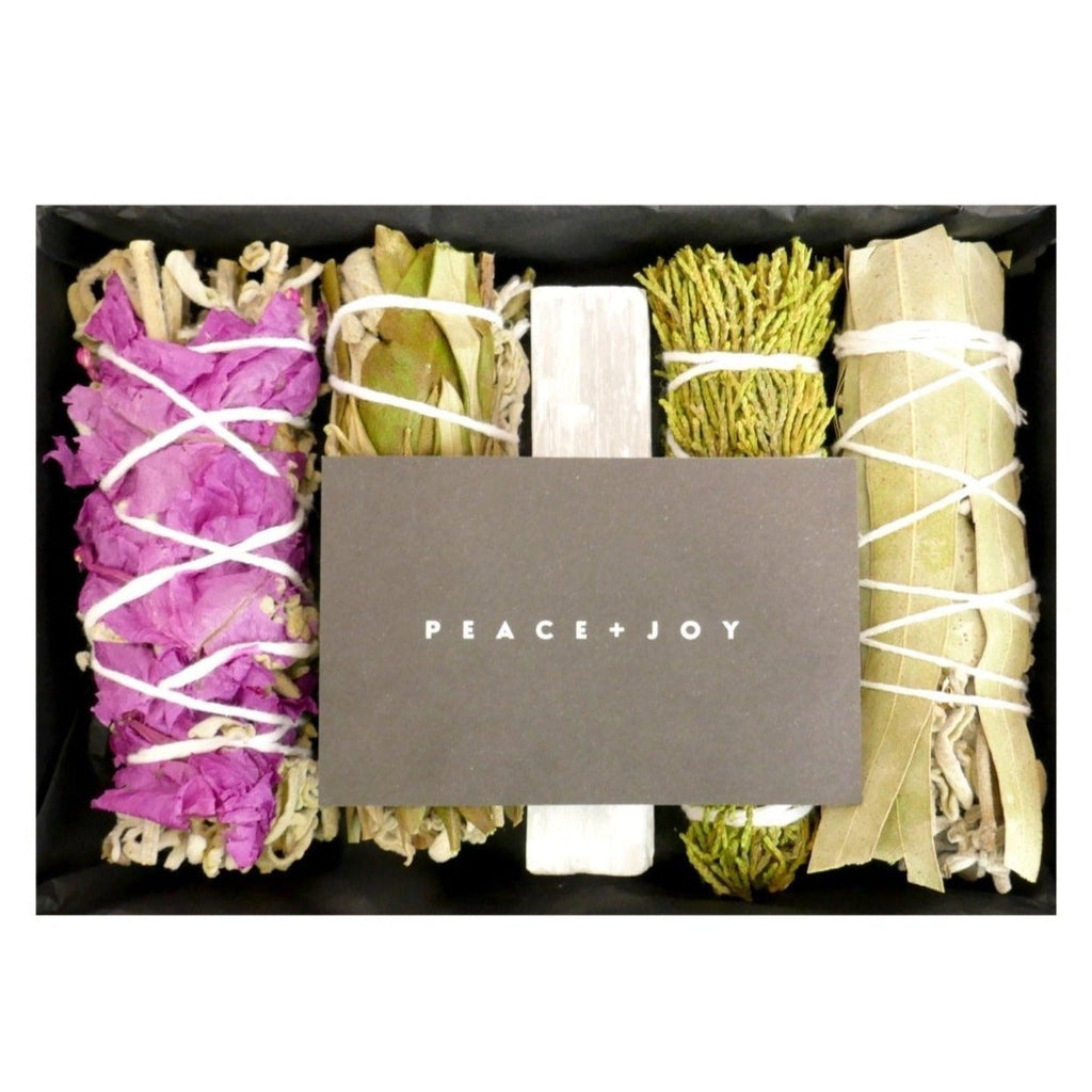 Dried Flower Sage, Selenite and Cedar Kit