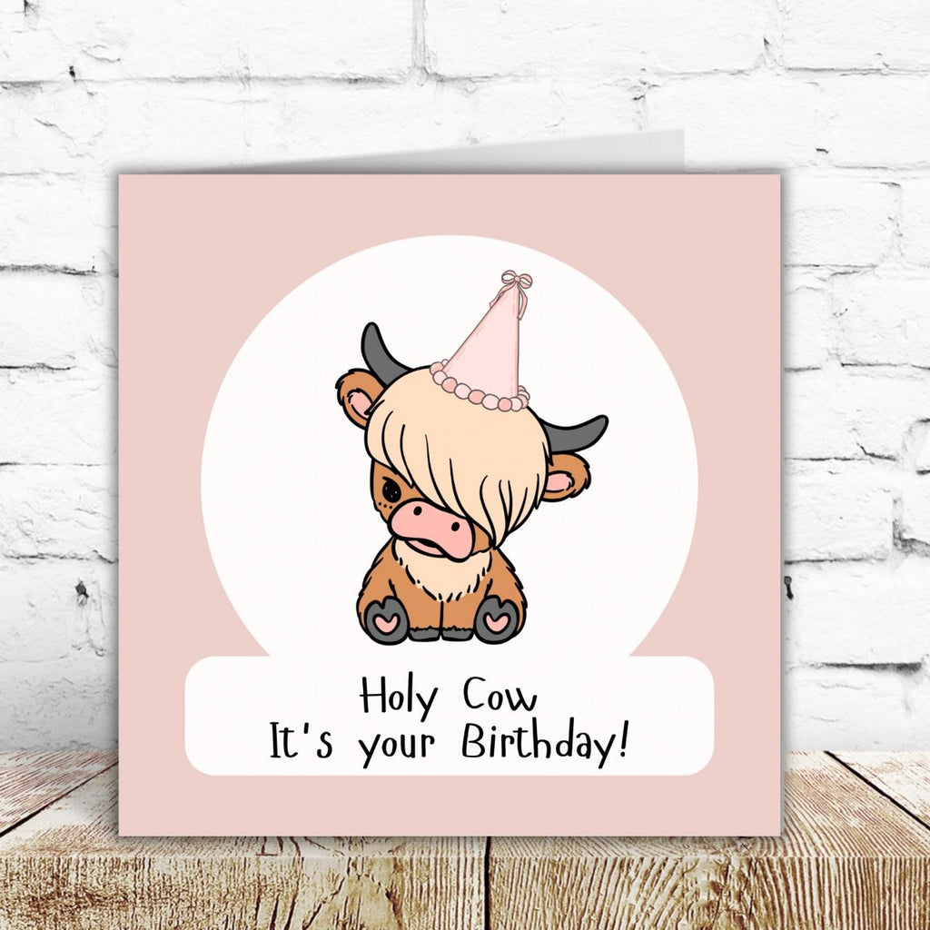 Cow Birthday Card – By Natalie Anne