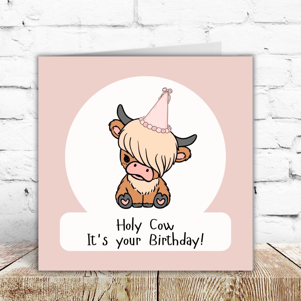 Cow Birthday Card – By Natalie Anne