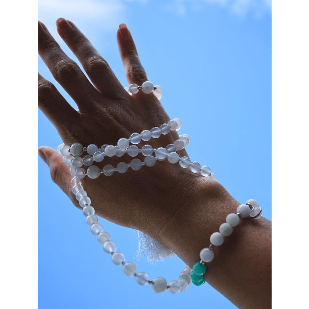 Selene Mala Moonstone Jewellery Set