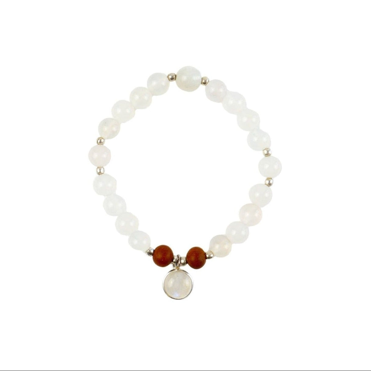 Selene Moonstone Mala Bracelet
