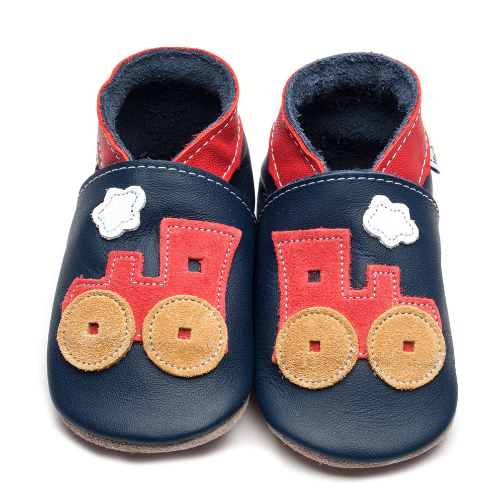 Navy Toot Train Baby, Toddler and Children Shoes