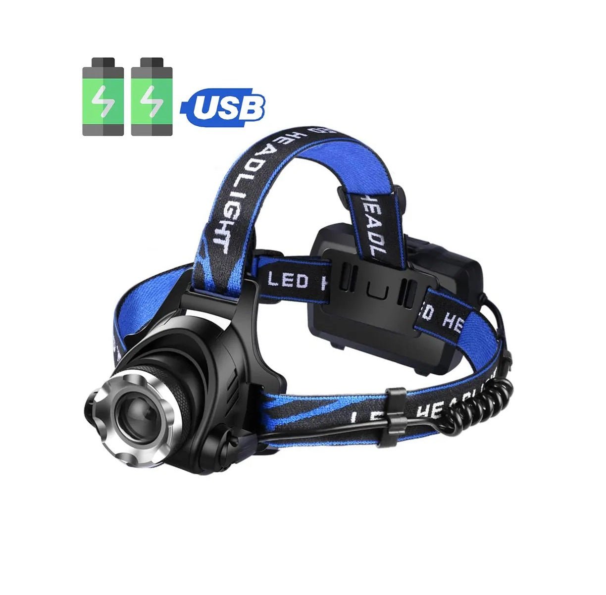 1000 Lumens Waterproof Rechargeable Headlamp