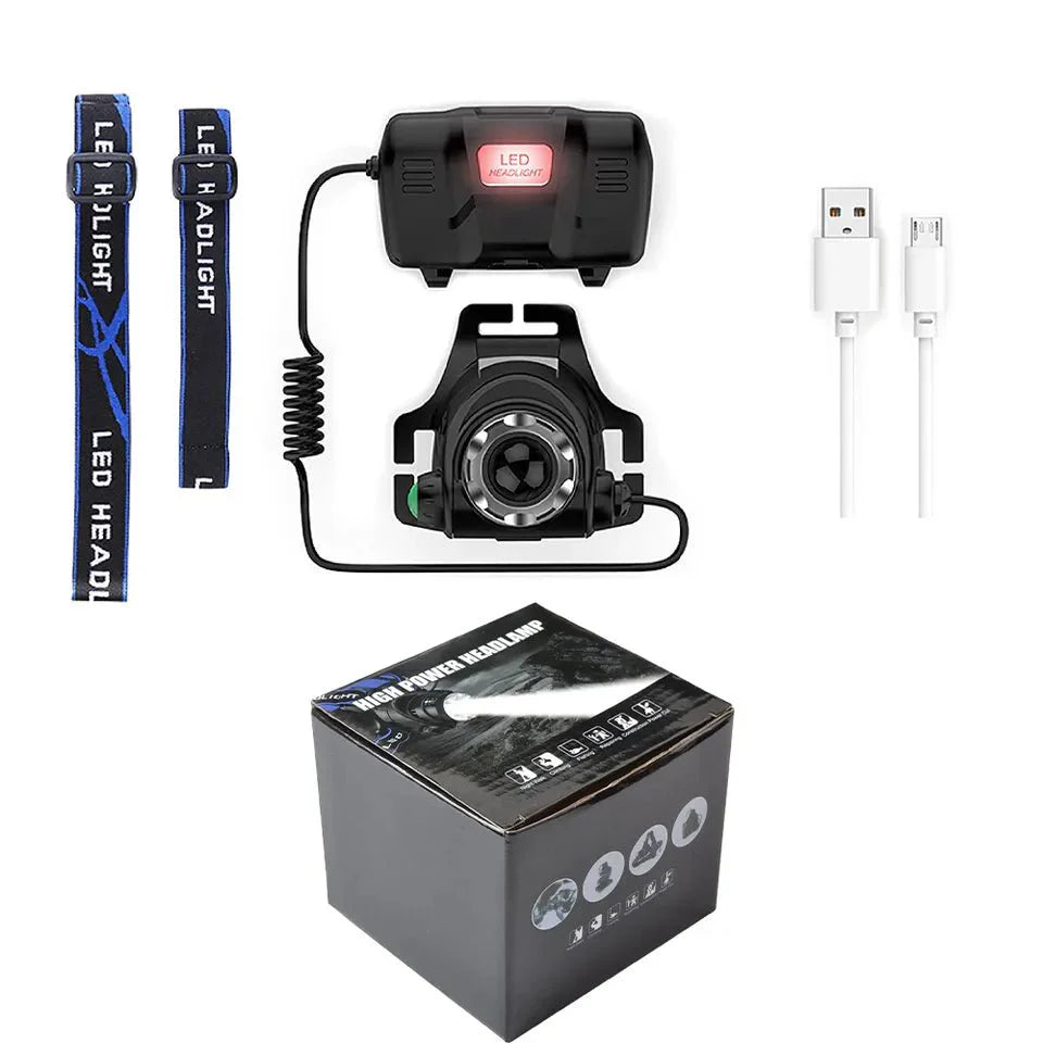 1000 Lumens Waterproof Rechargeable Headlamp